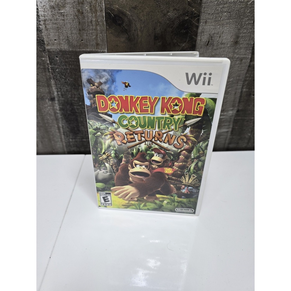 Donkey Kong Country Returns Nintendo Wii Game With Case + Manual CIB